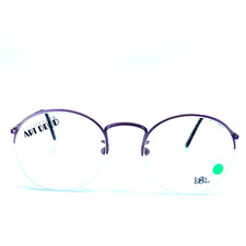 logo paris 320-06 091 Eyeglasses Purple Round Half rim Frames 49-20 130 mm