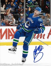 Vancouver Canucks Sven Baertschi Autographed Signed 8x10 NHL Photo COA AA
