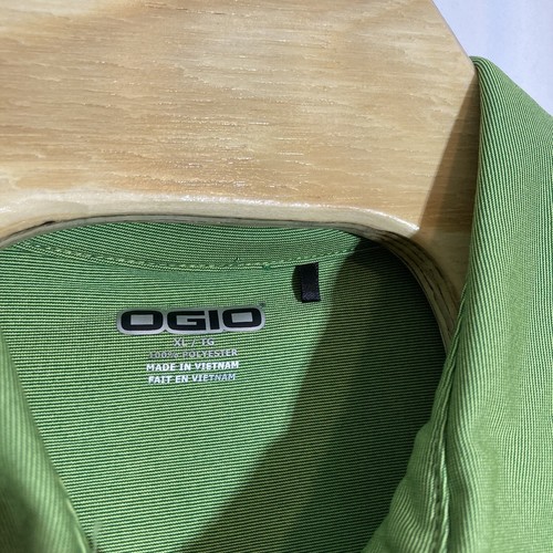 Ogio Men’s XL Green Performance Short Sleeve Polo Shirt Logo Golf - Picture 3 of 5