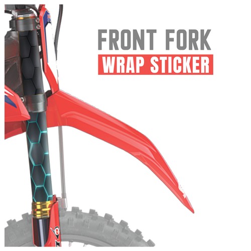 Blue Hexagon Fork Wrap For Yamaha WR250F WR450F YZ250X