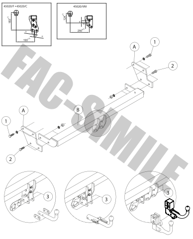 Enganche + 12N C2 Pin Kit Para Hyundai i20 45020/F - Imagen 3 de 12