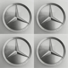 Set of 4 OEM Center Caps for 1984-2016 Mercedes Benz 2014010225 Fits Most Models
