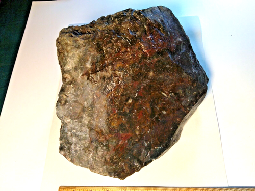 Huge Piece of Premium Oregon Maury Mountain Moss Agate Rough- 20.2 lbs. - Picture 16 of 17