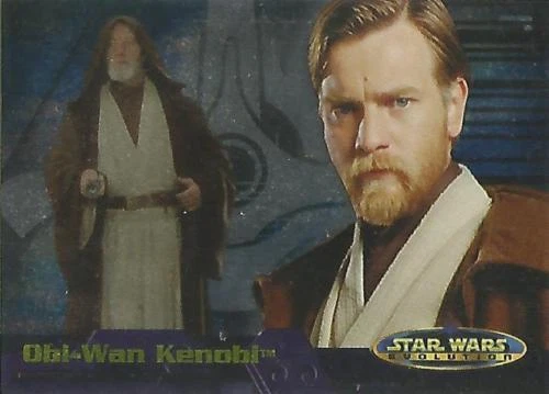 STAR WARS EVOLUTION P1 OBI WAN KENOBI PROMO CARD BY TOPPS - Image 2 of 4
