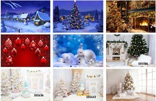 Christmas Snow Decoration Vinyl Photography Studio Props Backdrop Background
