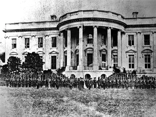 New 8x10 Civil War Photo: Cassius M. Clay Battalion on White House Lawn, 1861