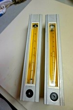 Lot of Two (2) Glass Tube Flowmeters Argon 0-3.0 and 0-20 SLPM
