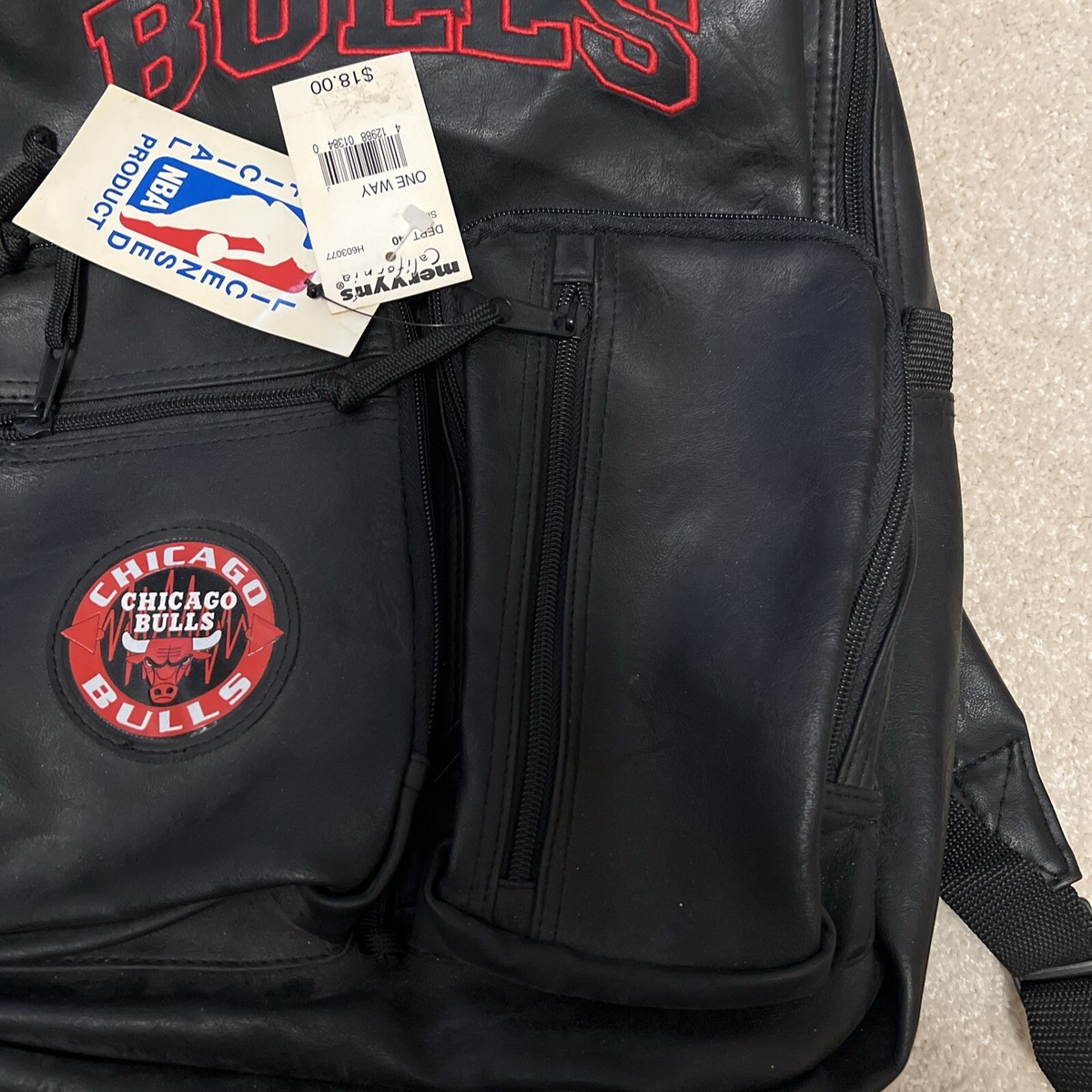 Vintage OLD STOCK NBA Chicago Bulls Backpack BRAND NEW WITH