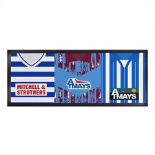 Kilmarnock Retro Football Shirts Personalised Bar Runner - Table Mat Decoration