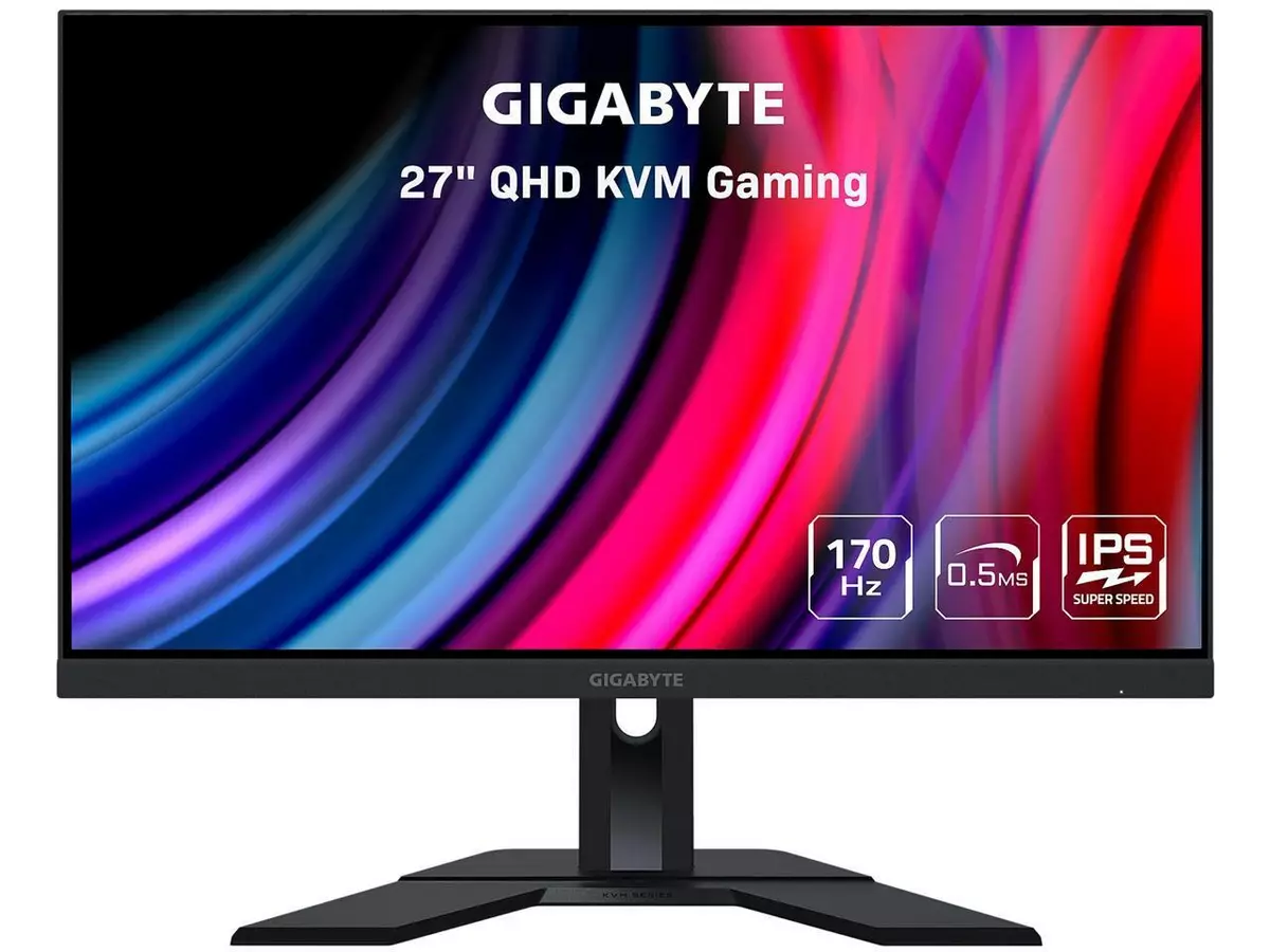 GIGABYTE M27Q 27 170Hz 1440P KVM Gaming Monitor, 2560 x 1440 SS IPS, 0.5ms  (MPR 889523023129