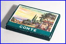 Around 1950 years CONTÉ à Paris box with 10 colored pencils