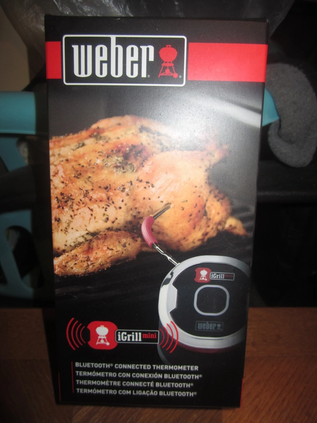 Weber iGrill mini Bluetooth iOS Android App Grill Meat Thermometer Magnetic 7202