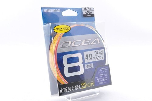 Shimano OCEA 8 PE #1.5-12 eight Braid Line Max 173lb 200-500m Multicolor Japan!! - Picture 9 of 13