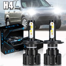 LED for Honda CRV 1997-2004 Headlight Kit H4-9003 6000K White Bulbs Hi/Low Beam