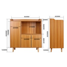 Marble Wooden Effect Storage
