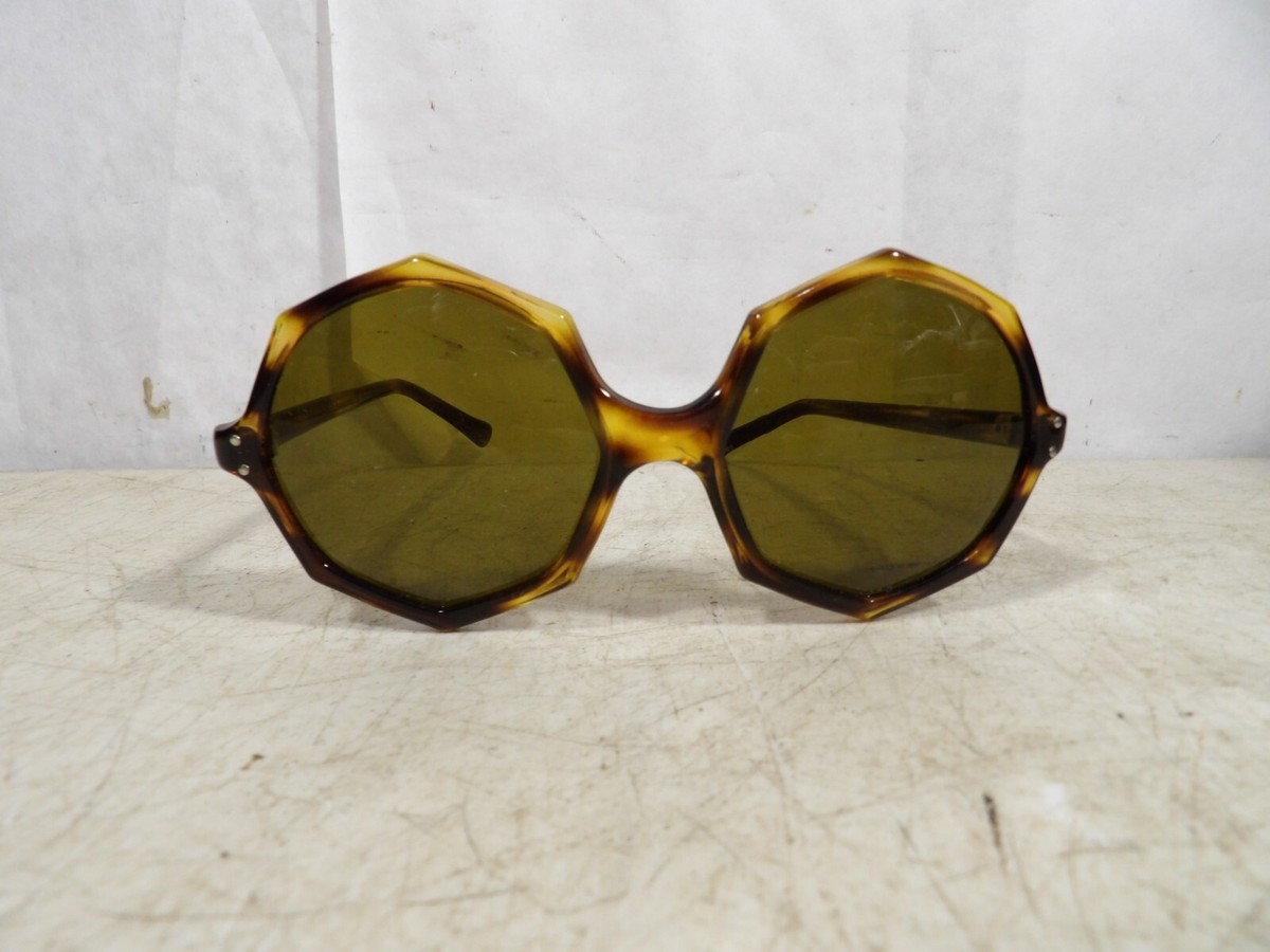 Vintage 1960s70s Renauld Octagonal Tortoise Shell Pattern  display picture 3