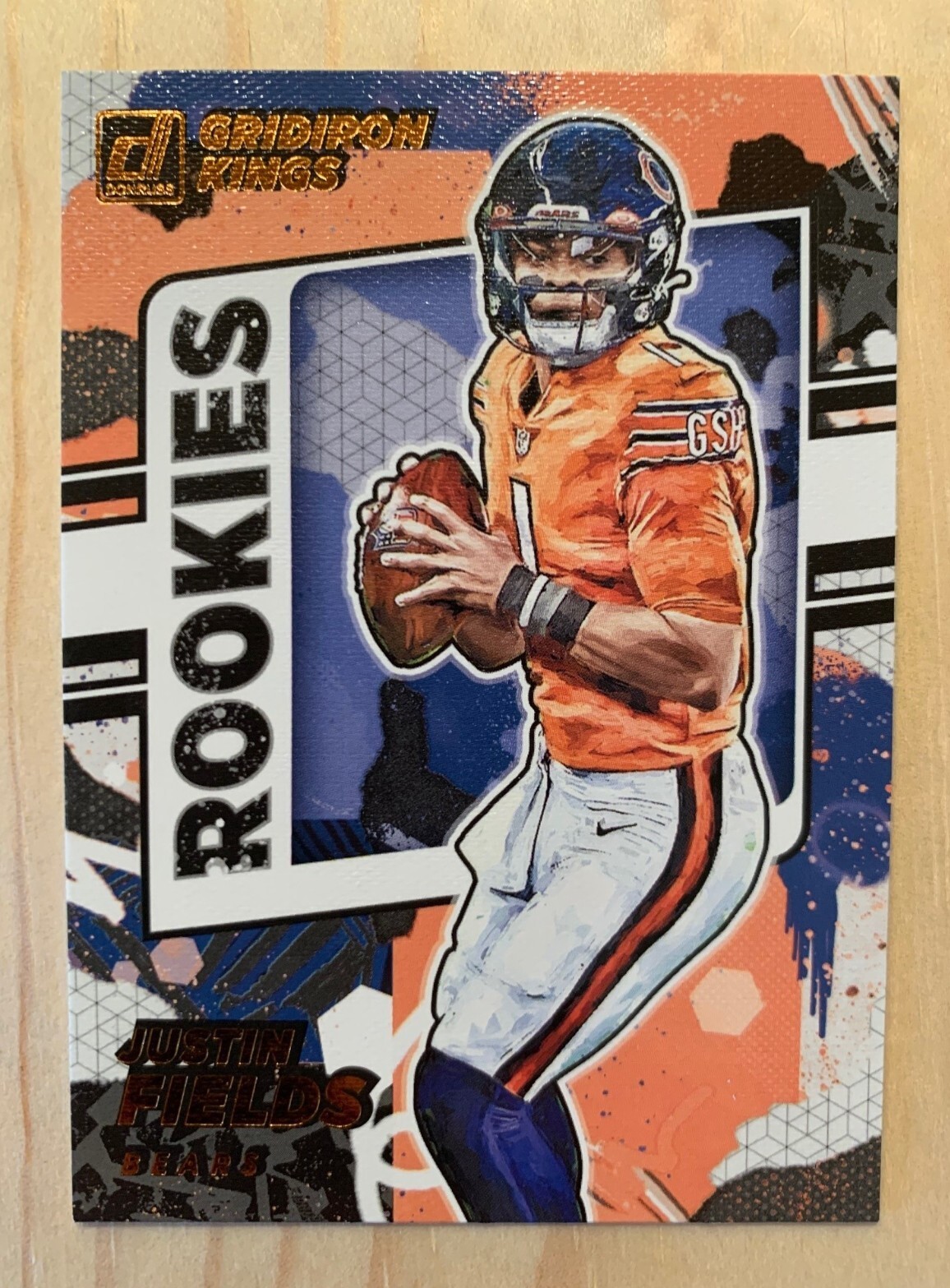 2021 Panini Donruss Gridiron Kings Justin Fields Rookie Card #RGK-JFI RC Bears