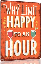 Vintage Metal Bar Sign - Humorous Home Bar Decor, Funny Bar Wall Decor, Beer Dri