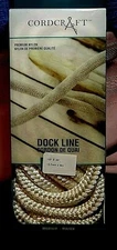 CORDCRAFT DOCK BOAT LINE 20 FT BY 1/2 INCH PREMIUM NYLON BRAIDED WHITE NIB