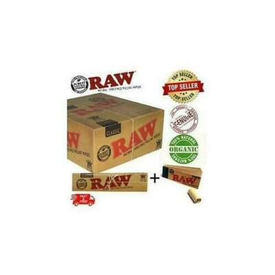 RAW CLASSIC Blättchen King Size Slim 110mm mit Rotauge Filter Tips Rizla Kit