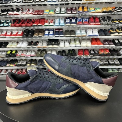 Valentino Garavani Rock Runner Sneakers Dark Blue