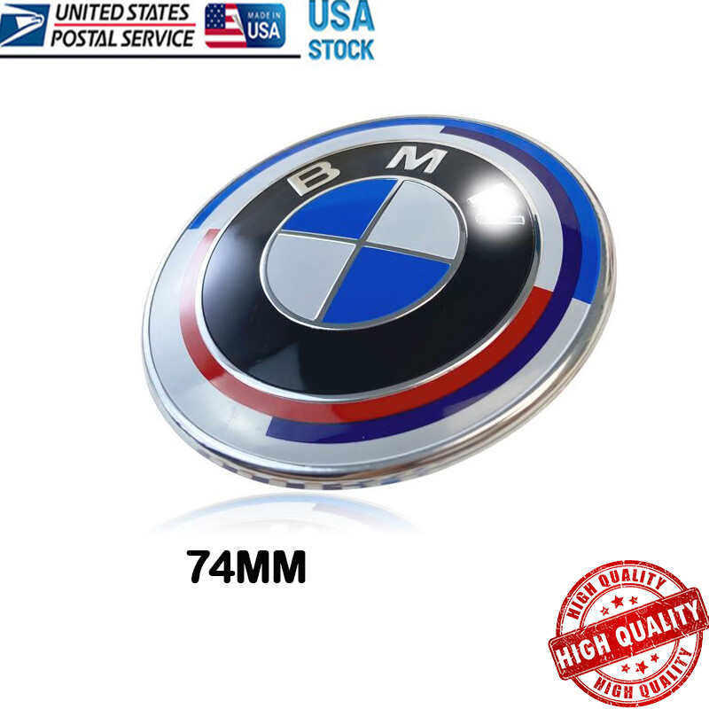 BMW 74mm M 50th Anniversary Rear Emblem E46,E90,F30,F22,F34 BMW 74mm M 50th Anniversary Rear Emblem E46,E90,F30,F22,F34