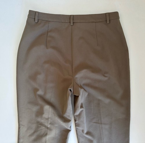 Country Road Vintage Khaki Pleated High Rise Straight Corporate Pants - Size 14 - Picture 5 of 11