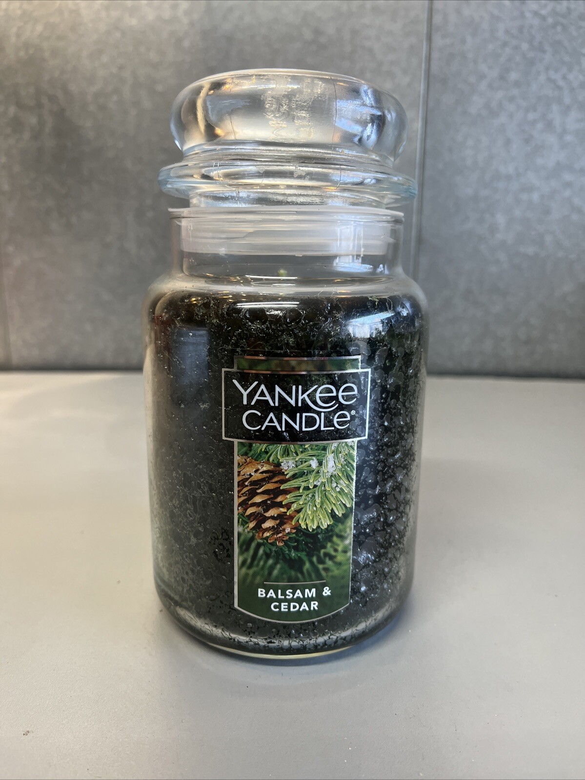 Yankee Candle 1062314Z Balsam Cedar Jar Candle - Green Size 