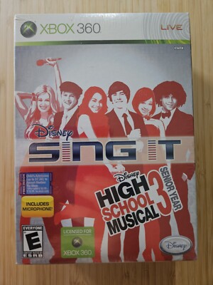Sing It: High School Musical 3 Senior Year (Microsoft Xbox 360, 2009) Unopened 