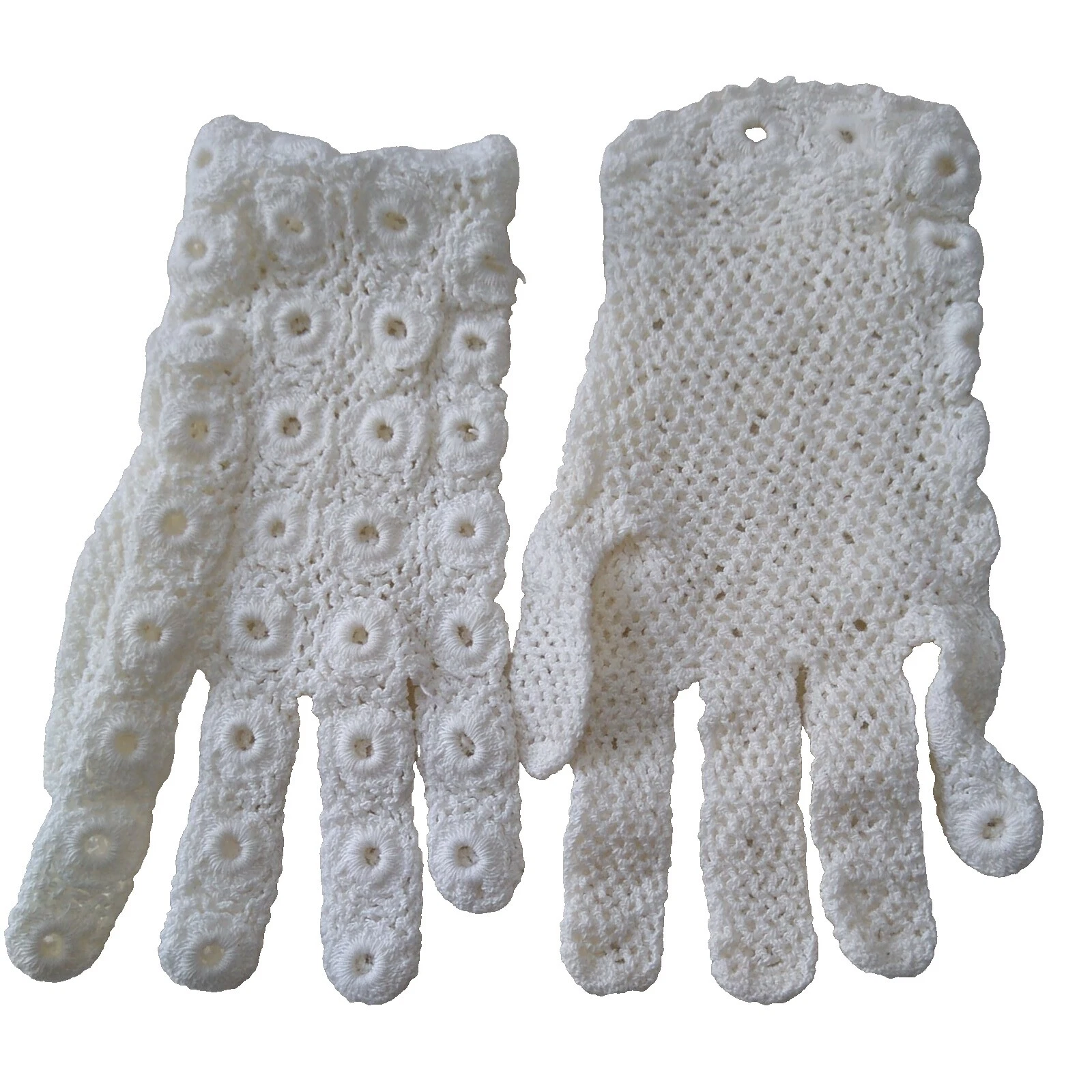 Lace White Vintage Gloves