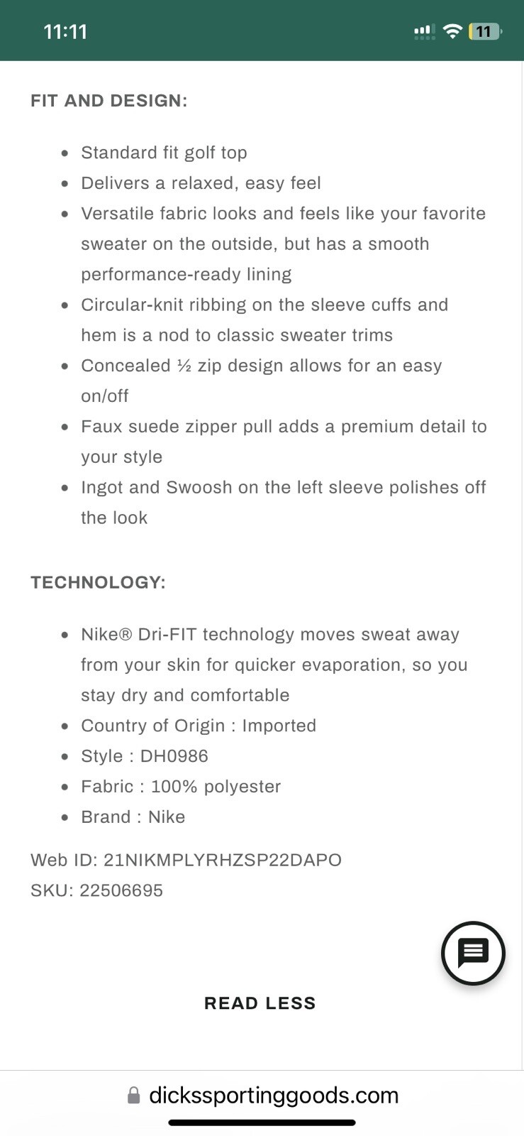 nike golf rn 56323 ca 05553