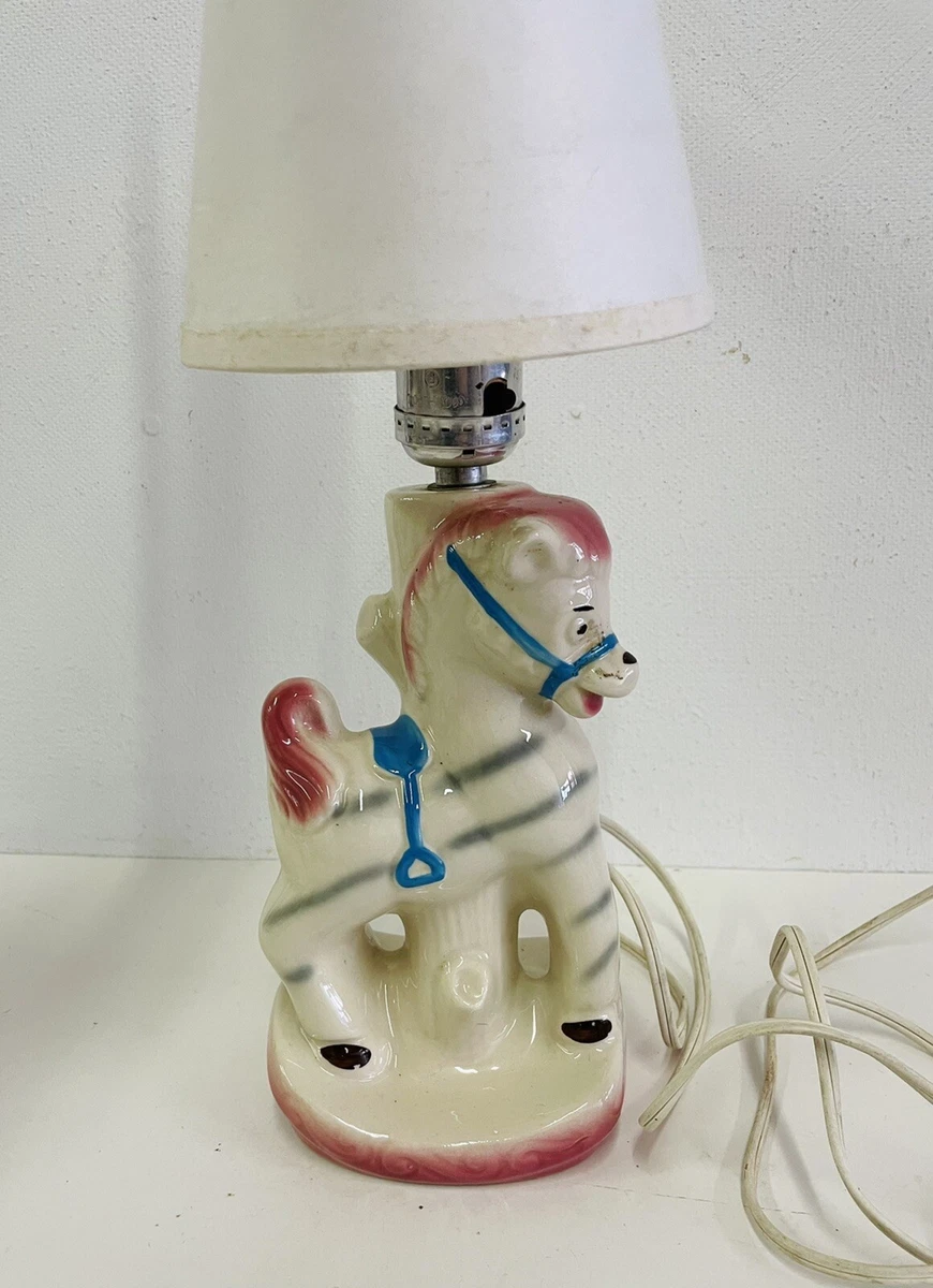 Vintage carousel horse lamp deals