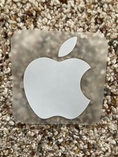 NEW White Apple Logo Sticker Decal