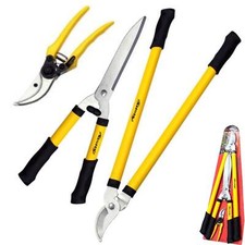 3pc Tree Lopper Shears Secateurs Hedge Garden Pruning Plier Tool Set CT5295