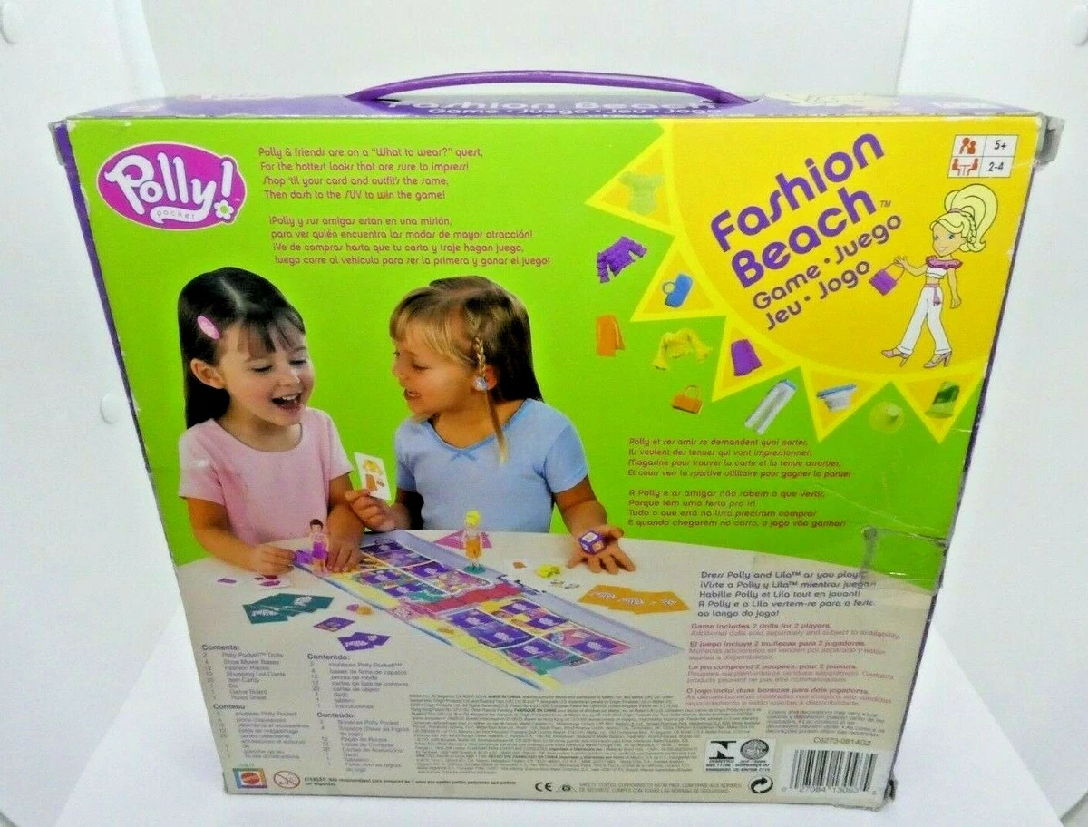 POLLY POCKET FASHION BEACH GAME MATTEL 2003 C6273 & UNOPENED for sale online