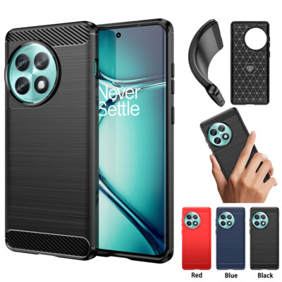 For OnePlus ''All'' Series Shockproof Carbon Fibre Slim Soft Silicone Phone Case