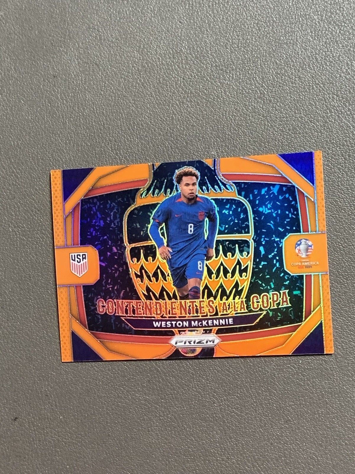 2024 PRIZM CONMEBOL COPA AMERICA WESTON McKENNIE Orange /25 USMNT