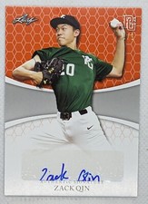 2022 LEAF PERFECT GAME NATIONAL SHOWCASE ZACK QIN 1/1 AUTO  