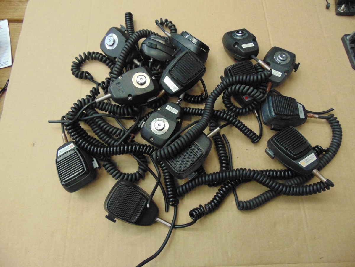 14 USED POLICE MICROPHONES FOR PARTS #7567 | eBay