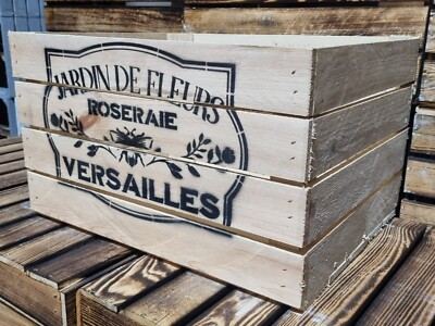 Jardin De Fleurs Versailles RUSTIKALE APFELBOX KASTE - GARTENKOFFERRAUM TRÜGENLADEN