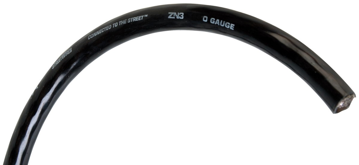 MTX STREETWIRES ZN3-050BLK 1/0 AWG POWER WIRE SPOOL 50 FT - BLACK