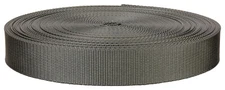 1 Inch Grey Lite Weight Nylon Webbing Closeout, 10 Yards