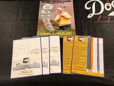 1995 BOB HOPE CHRYSLER CLASSIC 36TH PROGRAM & (5) LA QUINTA C.C. SCORECARDS