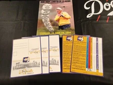 1995 BOB HOPE CHRYSLER CLASSIC 36TH PROGRAM & (5) LA QUINTA C.C. SCORECARDS