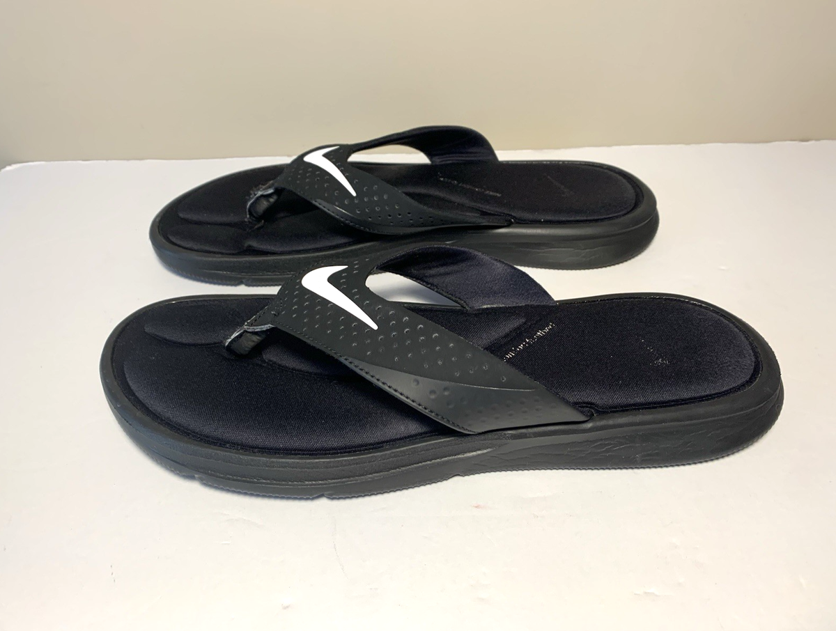 Men's NIKE COMFORT Thong Flip Flops PROBABLY Size 11 Please Read Black 916831 | eBay