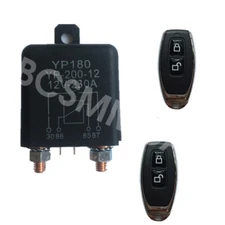 Car Battery Disconnect Switch System Cut-Off Kill Switch W/Dual Remote Control