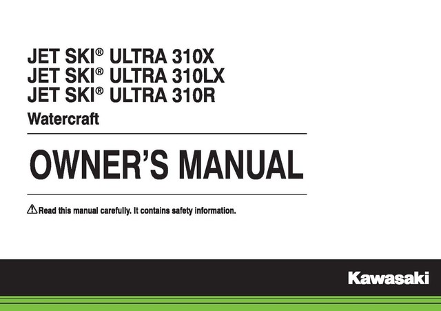 Kawasaki Owners Manual Book 2017 JET SKI ULTRA 310R | eBay
