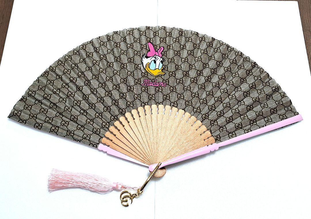 Gucci × Disney Daisy Duck Fans Folding Fan Sensu Japan Limited
