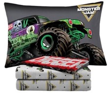 Monster Jam "Grave Digger" Kids Microfiber Sheet Set-AB0CLM7P5865, AB0CLM9BY6N3