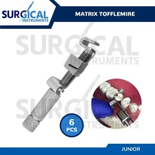 6 Pcs Tofflemire Type Junior Contra Angle Matrix Retainer Dental German Grade